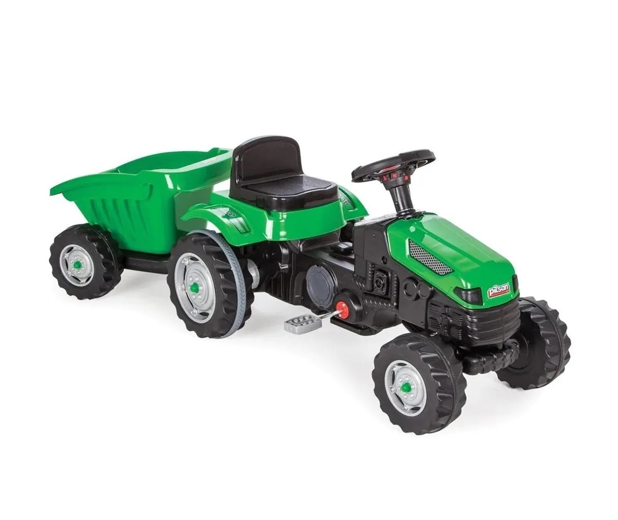 Tracteur à Pédales avec Remorque pour Enfants