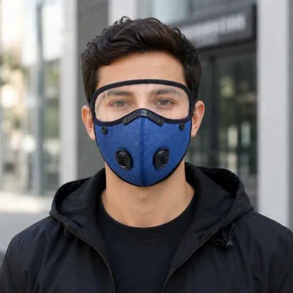 Masque de protection avec lunettes